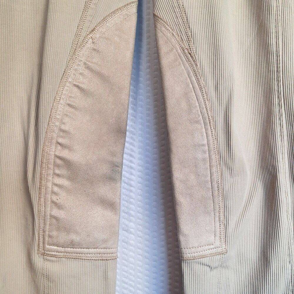Goode Rider Women's Tan Ribbed Riding Breeches Pants Size 24R - Picture 3 of 12